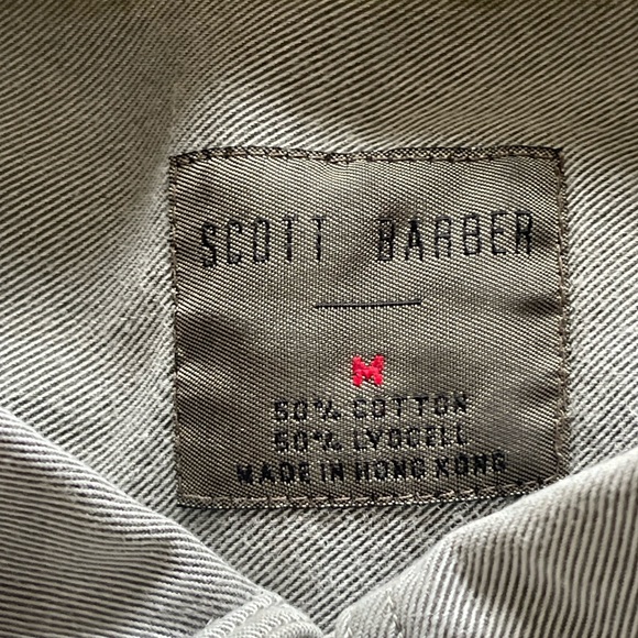 Scott Barber Long Sleeve Collared Shirt Size Medium - Picture 3 of 10